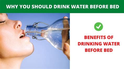 Why You Should Drink Water Before Bed Benefits Of Drinking Water Youtube