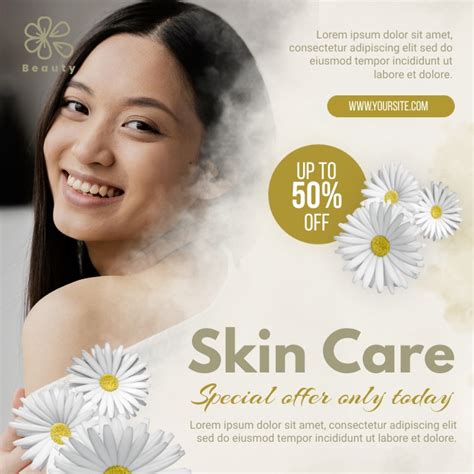 Skin Care Ad Template Postermywall