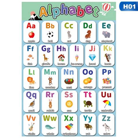 Akoada Colourful Educational Poster For Kids Learning Charts Times