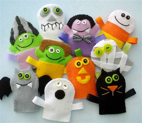 Halloween Felt Finger Puppets Sewing Pattern Pdf Epattern