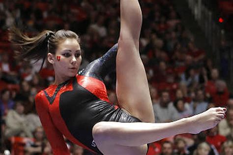 Utah Utes Gymnastics Baskett Has Grown Confident Loves To Compete