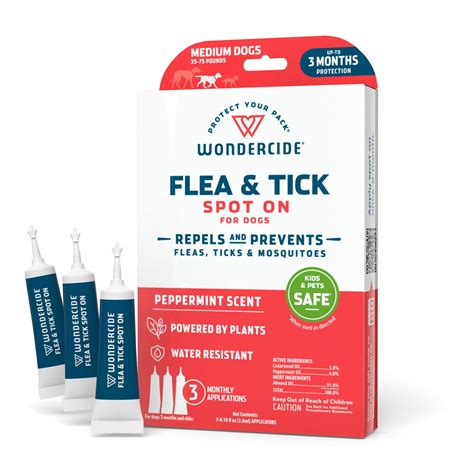 Wondercide Flea And Tick Spot On For Dogs Medium Peppermint The