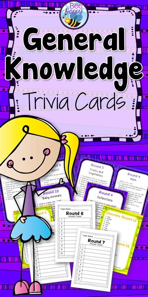 New questions are added and answers are changed. General Knowledge Trivia Cards | Trivia questions, answers, Trivia quiz, Trivia