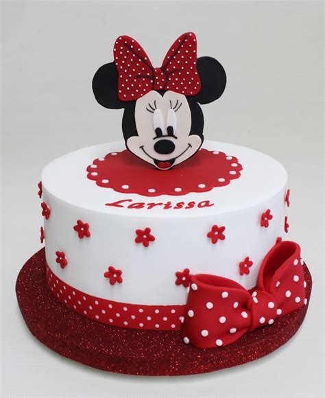 Red Minnie Mouse Cake Violeta Glace Bolo Minnie Bolos De Aniversário