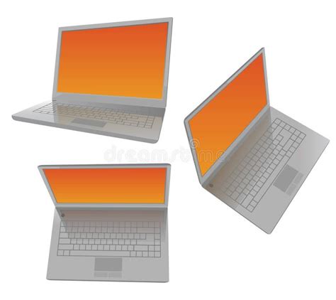 Detailed Laptops Stock Illustrations 101 Detailed Laptops Stock
