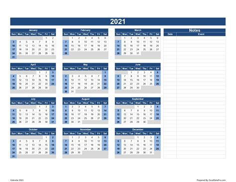 2021 Calendar Holidays Excel Download 2021 Calendar Templates And Images