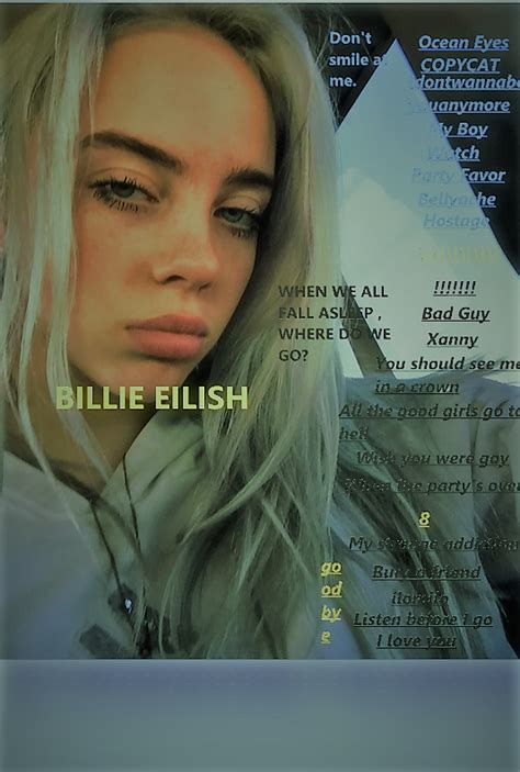 Billie Eilish Edit Billie Eilish Billie Cool Girl