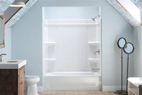 Explore sterling plumbing's showers, shower doors,bathtubs,sinks, toilets, faucets, and other kitchen and bathroom products. Sterling Offers a Caulk-Free Shower Installation | Builder ...