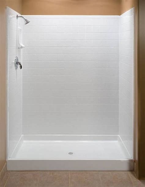 Fiberglass Showers That Look Like Tile Incredible Best 25 One Piece Shower Stall Ideas On