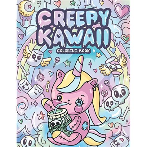 Buy Creepy Kawaii Coloring Book Horror Gothic Spooky Chibi Coloring Pages Pastel Online At