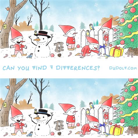 Can You Spot All 7 Differences — Puzzles And Brainteasers