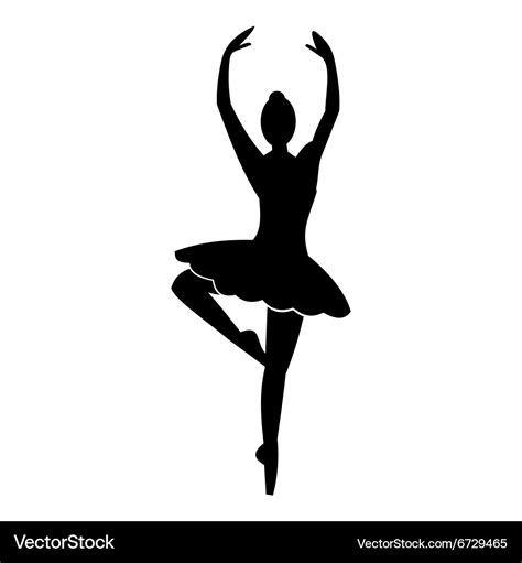 Ballerina Simple Icon Royalty Free Vector Image