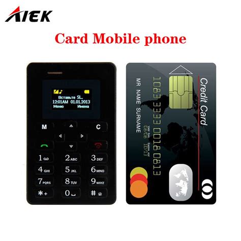 2017 Ultra Thin Card Mobile Phone 48mm Aiek M5 Aeku M5 Soyes X6 Low