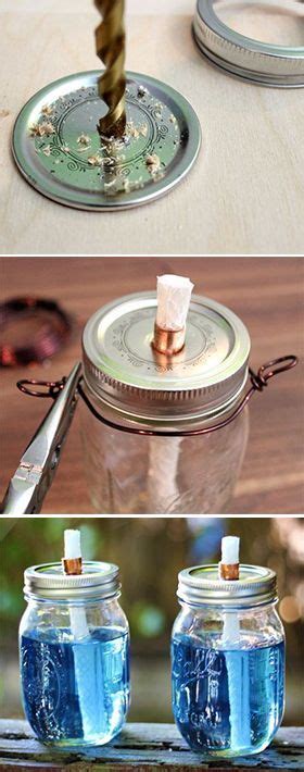 How To Make Mason Jar Citronella Torches Ehow Mason Jar Diy Mason