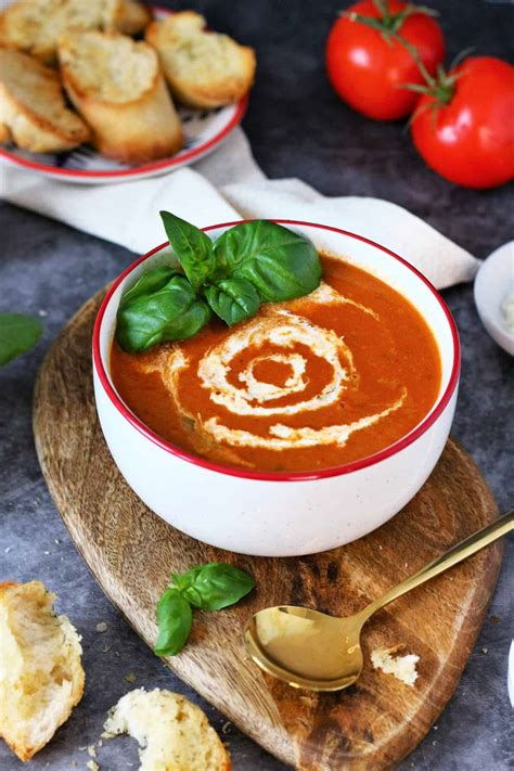 Roasted Tomato Basil Soup For Two Chili To Choc