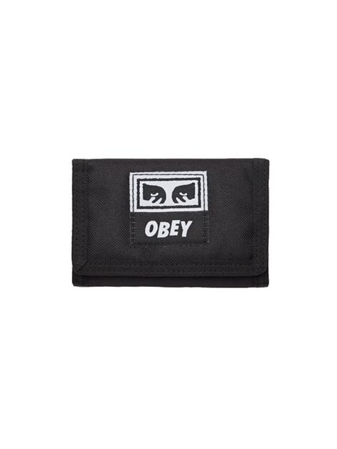 Drop Out Tri Fold Wallet Obey Clothing Uk