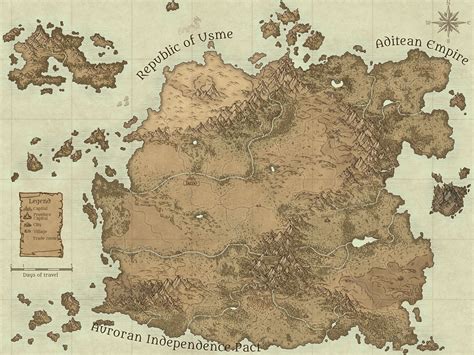 Auroran Continent Inkarnate Create Fantasy Maps Online