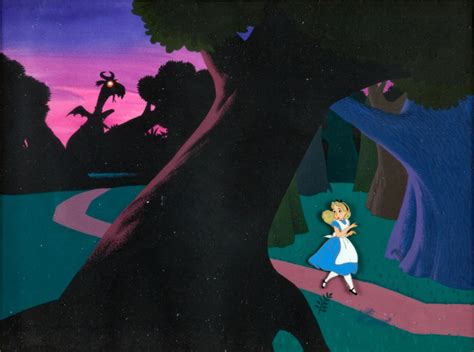 Alice In Wonderland Deleted Jabberwocky Scene Production Cel And