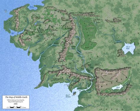 Middle Earth Map High Res Trainingreka