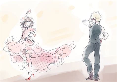 Dance With My Dear Anime Couples Cute Couples Bakugou And Uraraka