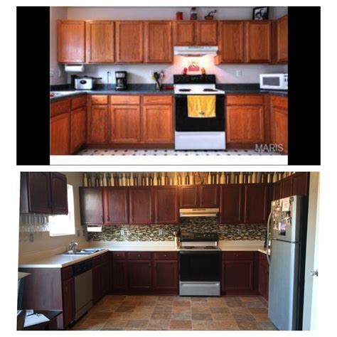 Dec 09, 2020 · how to update oak cabinets without painting by using briwax: Rustoleum cabinet transformation before and after: our ...