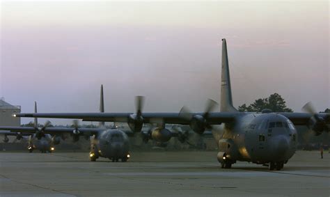 Us Air Force Usaf C 130 Hercules Aircrafts Line Up To