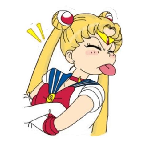 Saylor Mon Sacando La Lengua Sailor Moon Wallpaper Girl Stickers