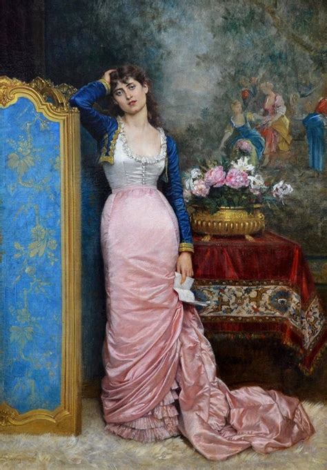 Auguste Toulmouche Declaration Of Love 19th Century French Belle