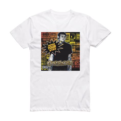 Goldfinger Open Your Eyes Album Cover T Shirt White Album Cover T Shirts
