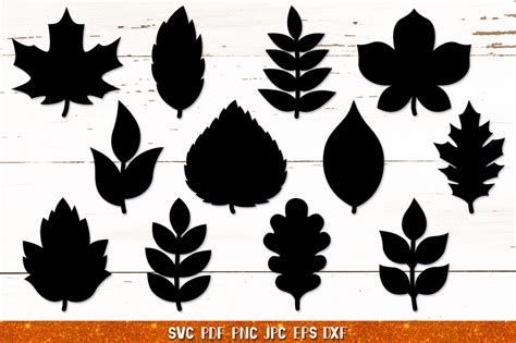 3d Leaves Papercut Bundle Svg3d Fall Leaves Silhouette Svg By Digital