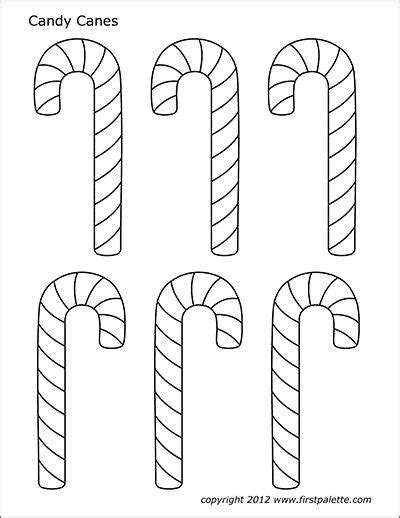 Pin By Lynn Childress On For The Kids Candy Cane Template Candy Cane