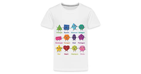 Abckidtv Store Shapes All Together Kids Premium T Shirt