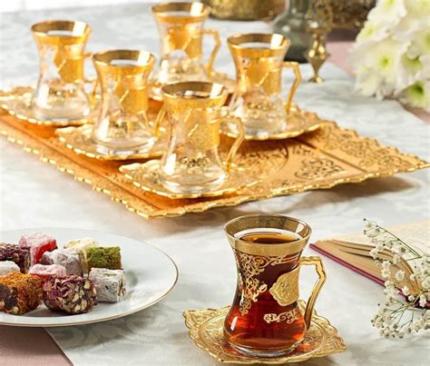 Arabic Tea Set For Six With Tray FairTurk Com