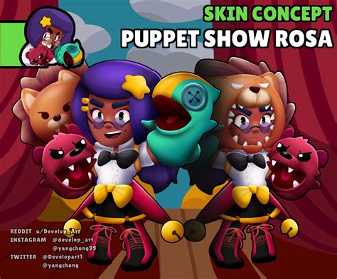Send me your clip (e.g. SKIN IDEA Puppet Show Rosa : Brawlstars