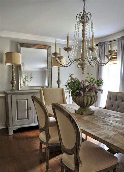 54 Modern French Country Dining Room Furnitrue And Decor Ideas