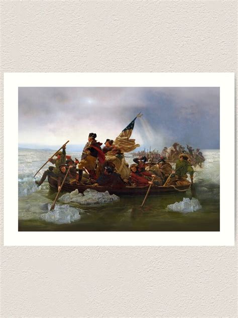 George Washington Crossing Of The Delaware River Continental Army 1776