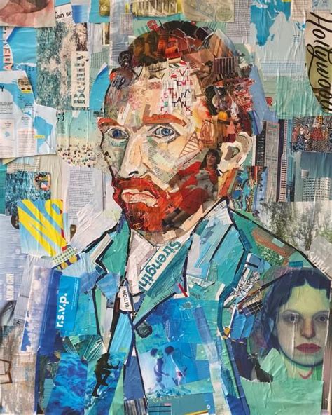 30 X 40 Van Gogh Collage Paper Collage Art Collage Artwork Collage