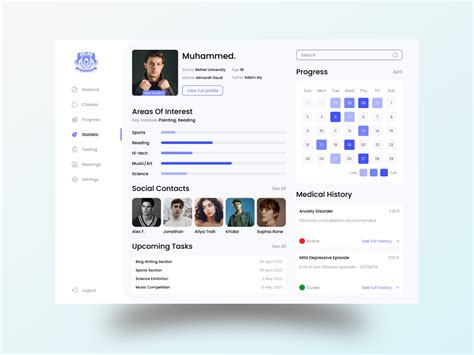 Student Dashboard Uplabs