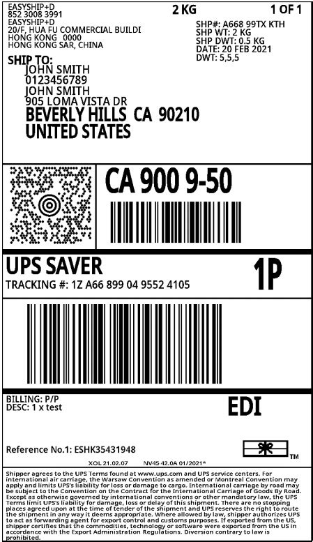 Ups Shipping Labels Compared Easyship Support