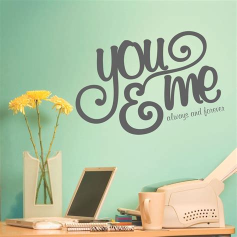 You & Me Wall Quotes™ Decal | WallQuotes.com