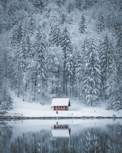 Frozen Winter House Wallpaper Hd Nature 4k Wallpapers Images And