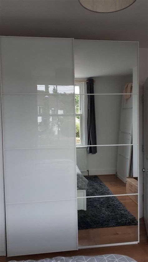 In compact living situations, sliding wardrobe doors can be the ideal way of fitting a larger wardrobe into your limited space. Ikea Pax wardrobe sliding doors (without wardrobe frames ...
