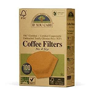 Even though many may disagree i'm going to say that there is no noticeable difference in taste between bleached and unbleached filters; Amazon.com: Unbleached Coffee Filters, #4 cone, 100 count ...