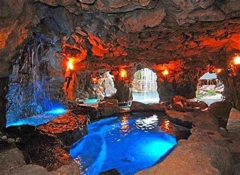 Cave Room With Swimming Pool And Waterfalls Drake Snags La Cave Home