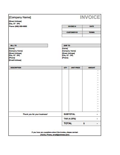 Billing Invoice Template Download Create Edit Fill And Print