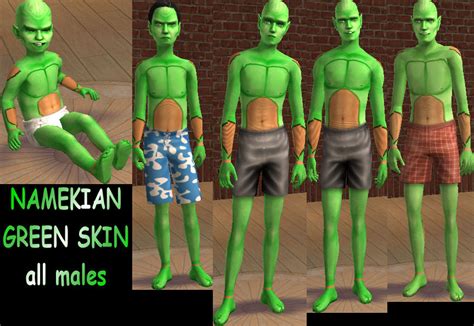 Mod The Sims Namekian Skin This Time Green