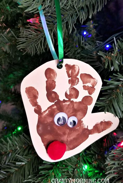 Diy Reindeer Handprint Ornament Craft For Kids Artofit