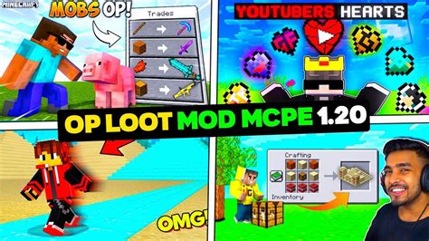 😛top 5 Op Loot Mods For Minecraft Pocket Edition 120 Op Loot