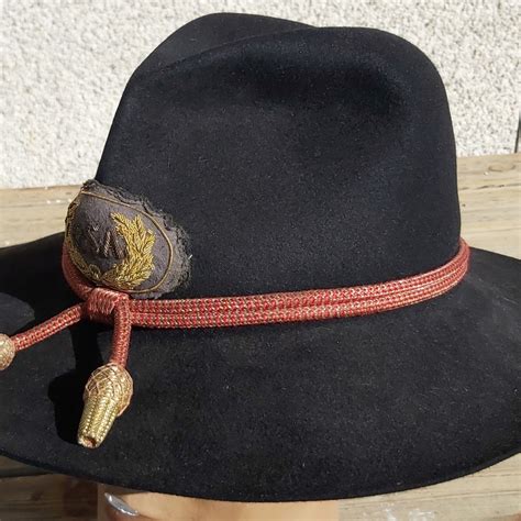 Csa Confederate Rebel Civil War Officer Slouch Wool Hat Artillery