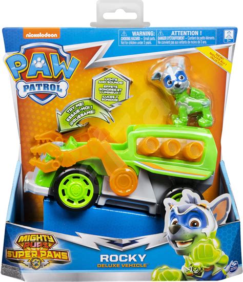 Mighty Pops Super Paws Paw Patrol Rocky Deluxe Vehicle Auto Alzaat